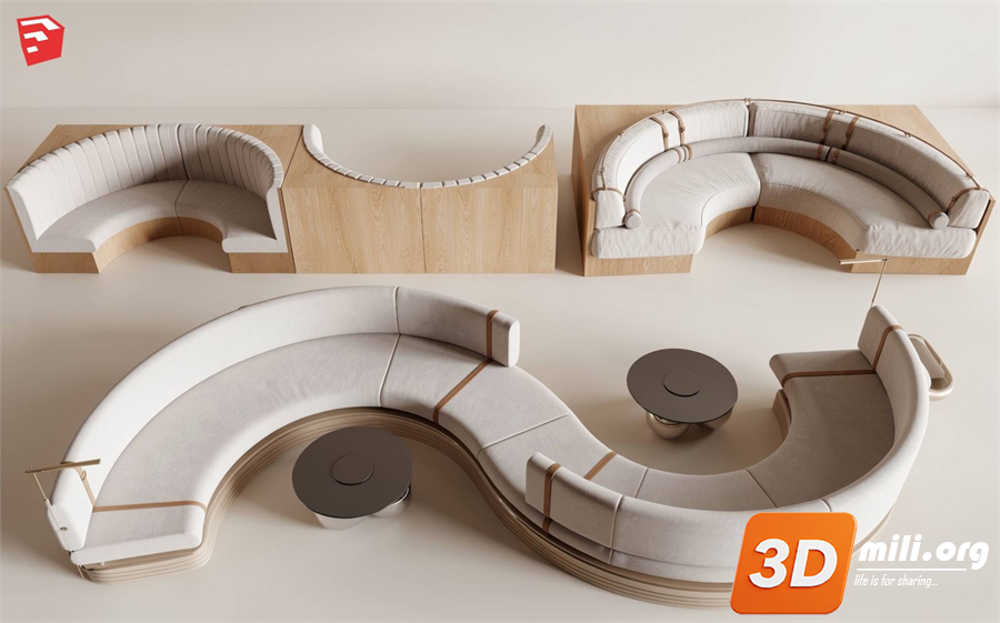 Cafe Furniture Skp Files 